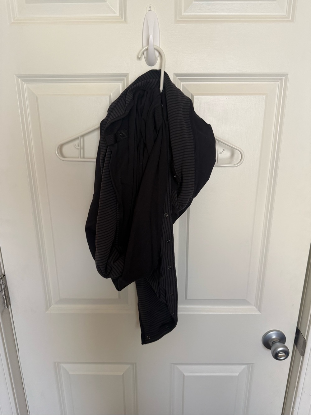 lululemon athletica Black Ribbed Scarf Wrap
